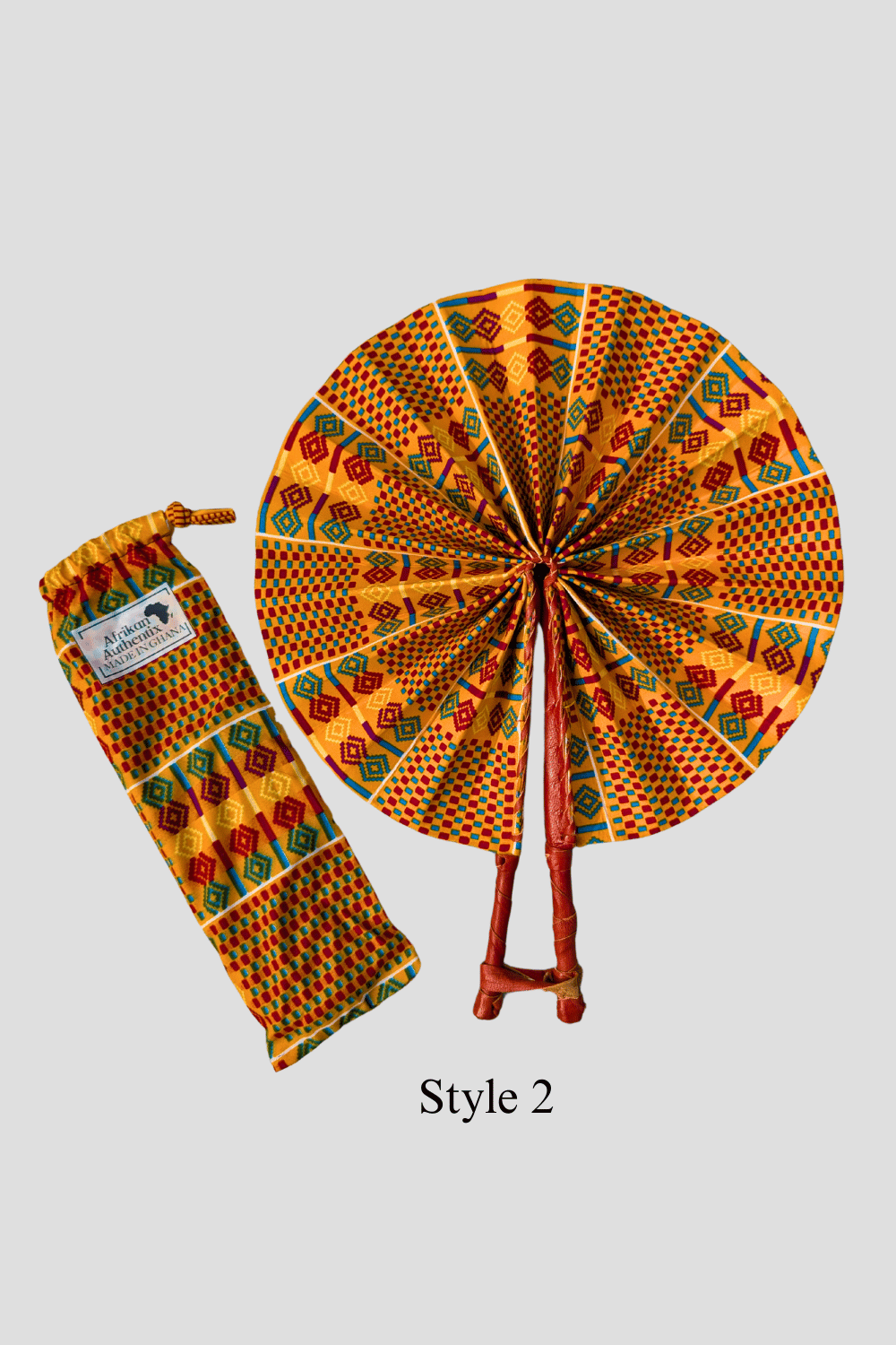 African Folding Hand Fans | Kente Fans