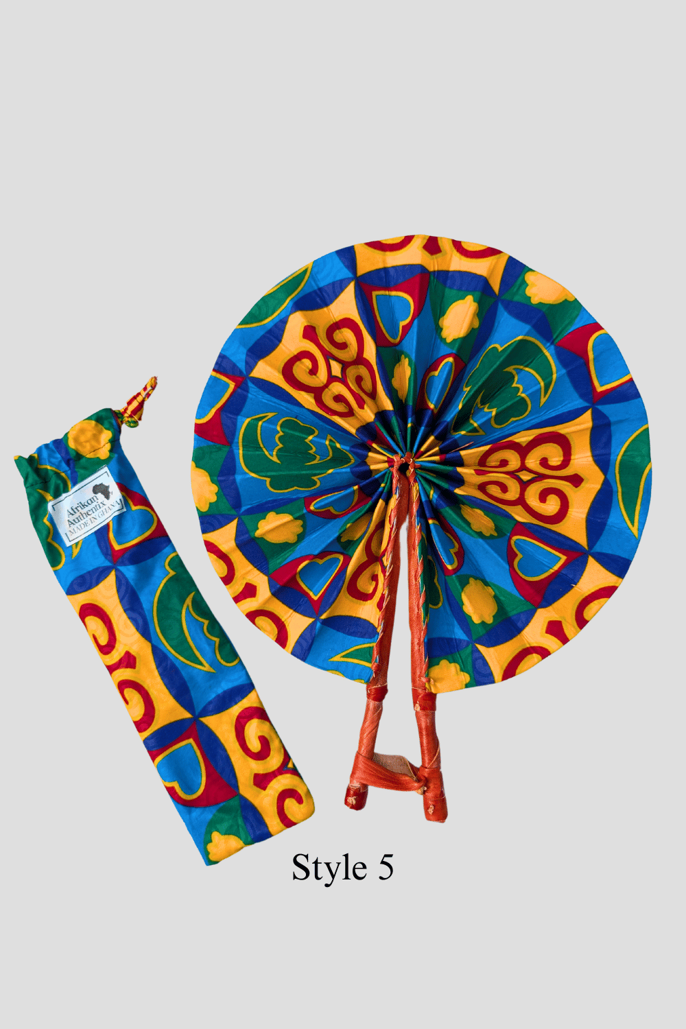 African Folding Hand Fans | Kente Fans
