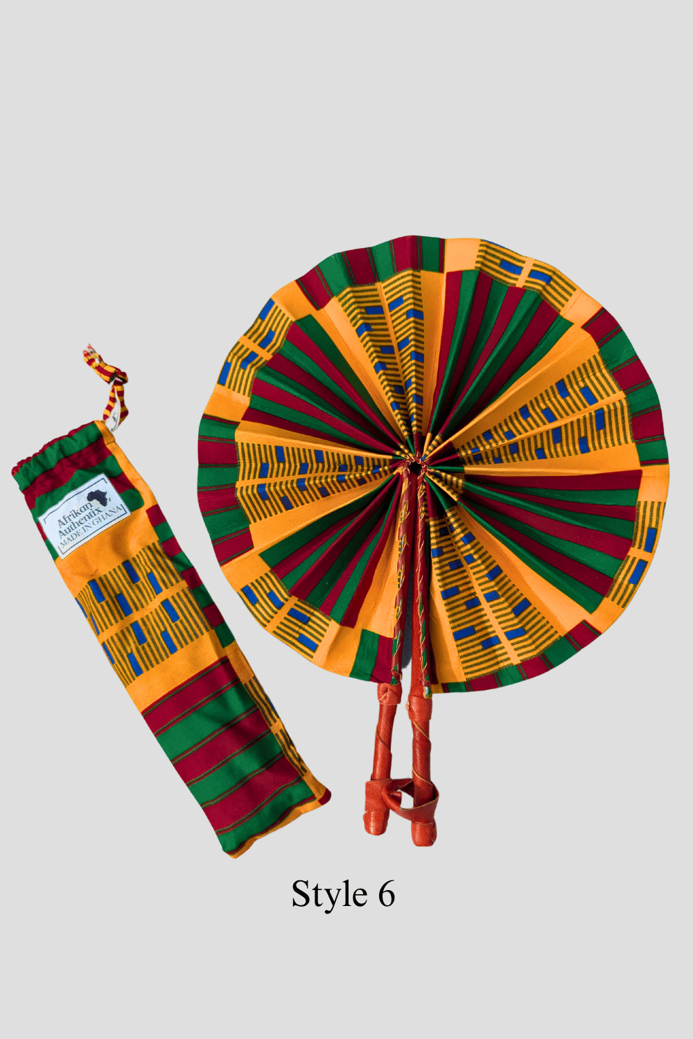 African Folding Hand Fans | Kente Fans
