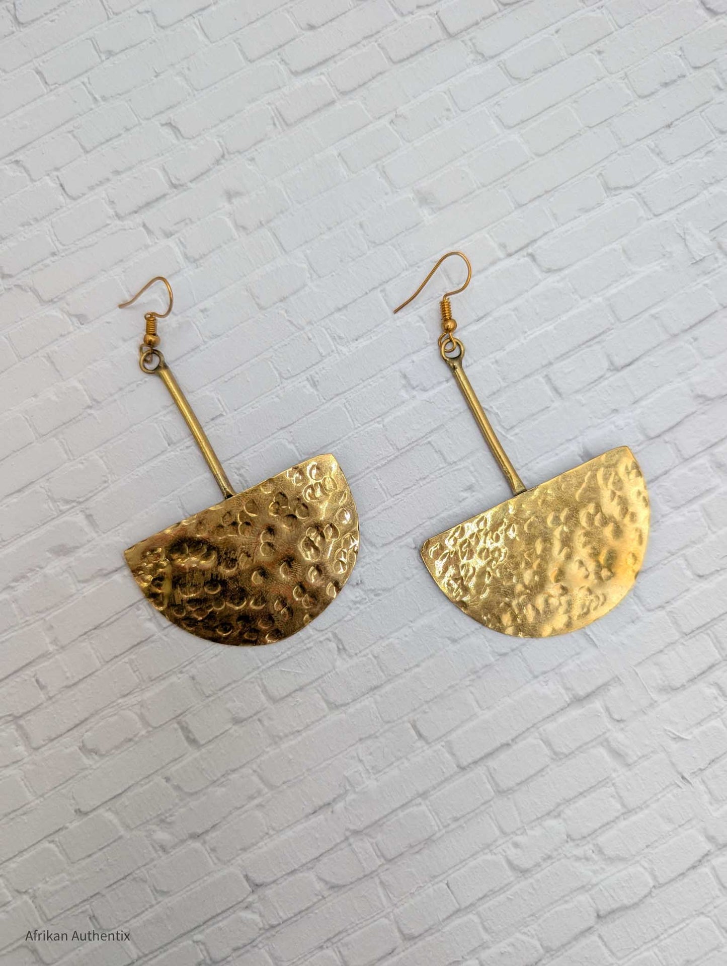 Geometric Brass Earrings