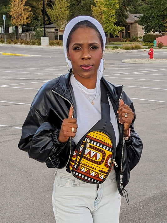 African print sling bag | Kobe