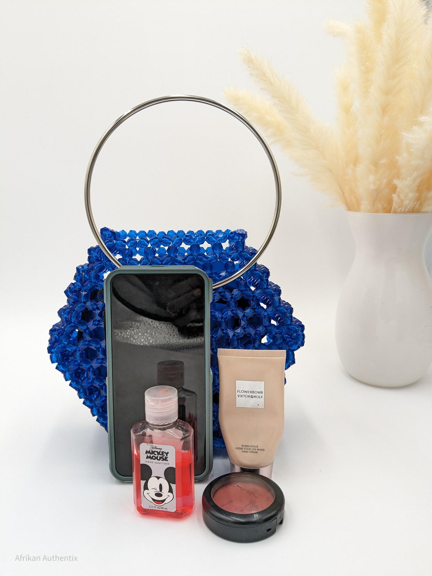 Blue beaded bag | Salma
