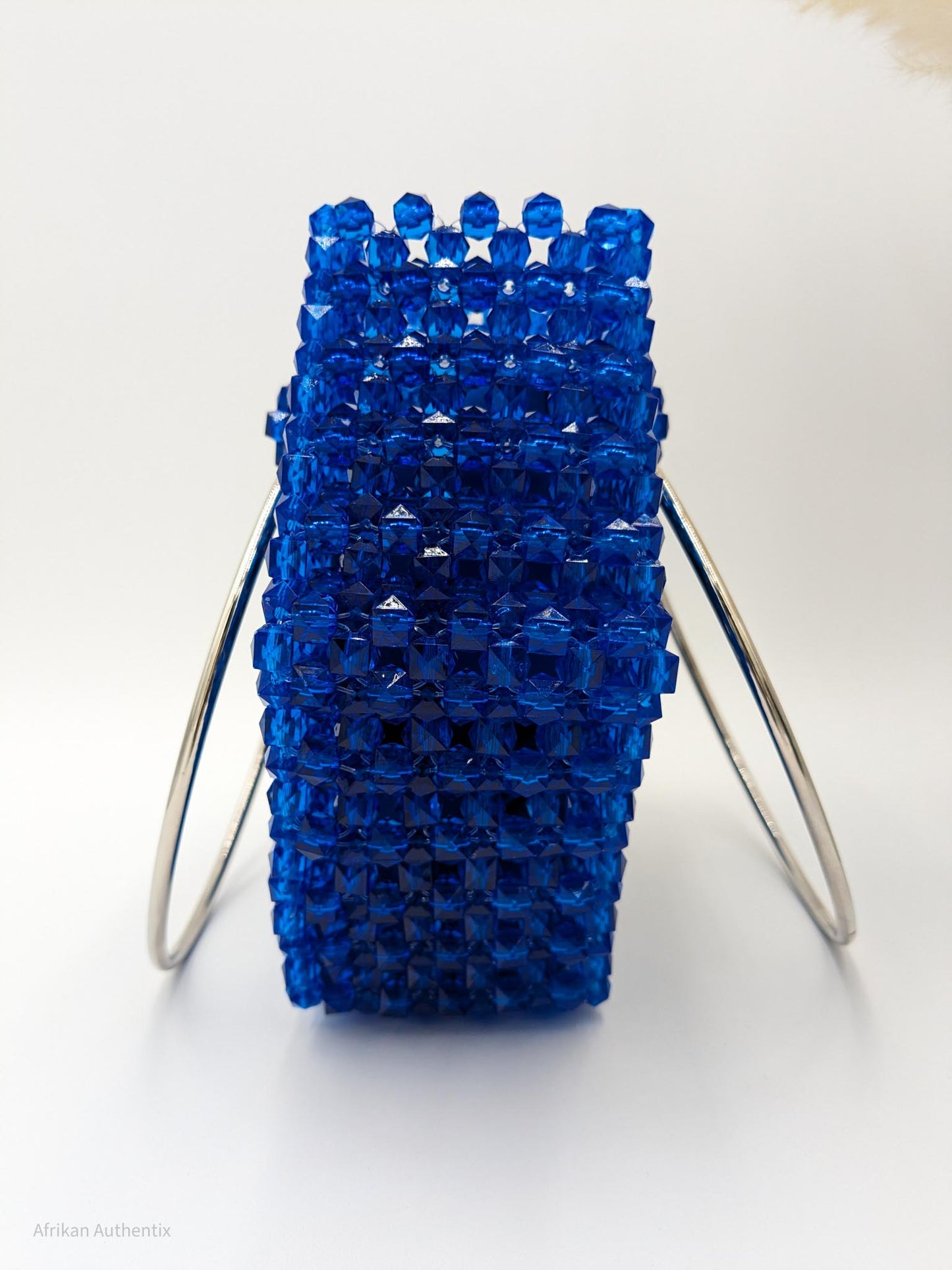 Blue beaded bag | Salma