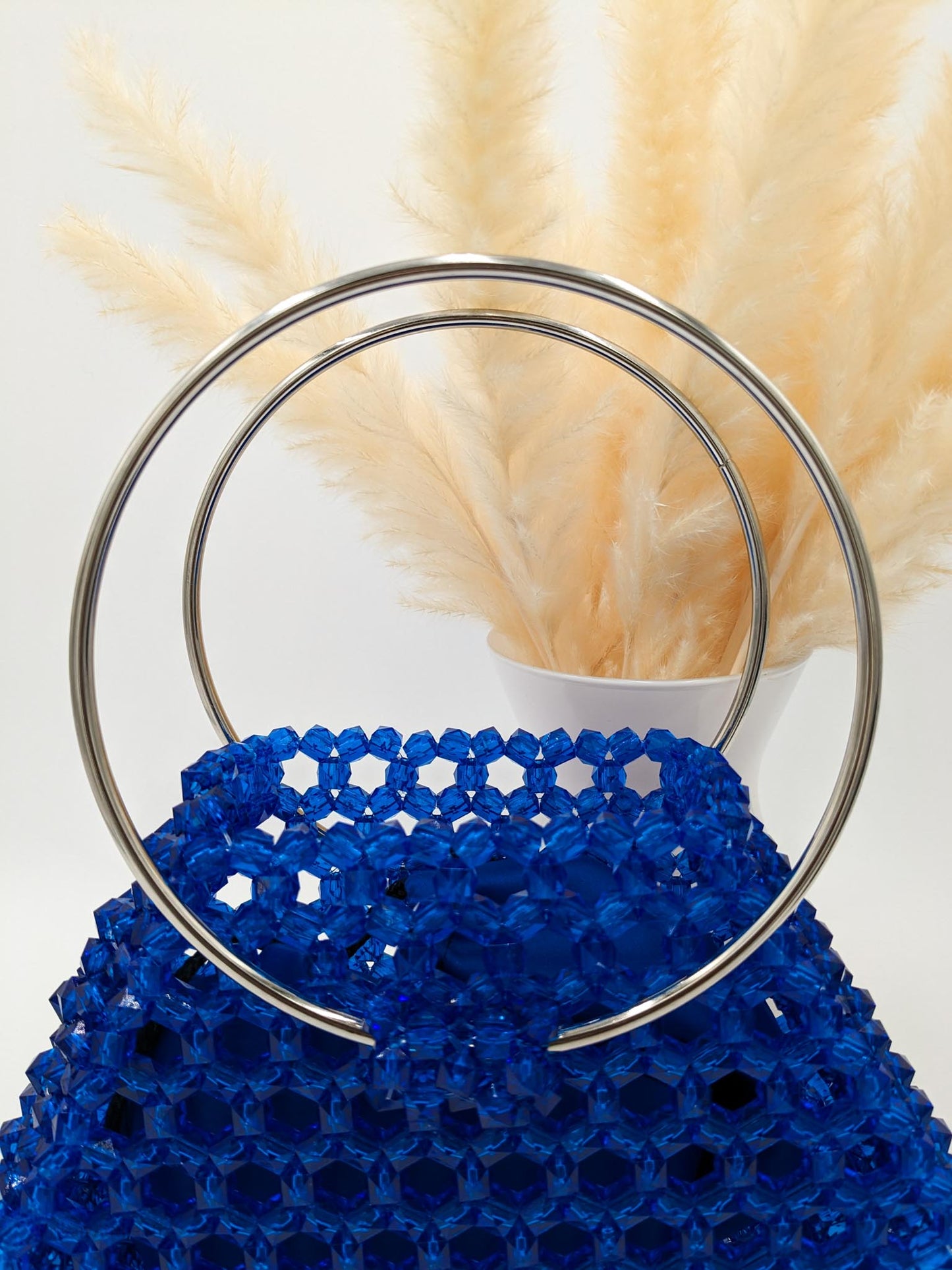 Blue beaded bag | Salma