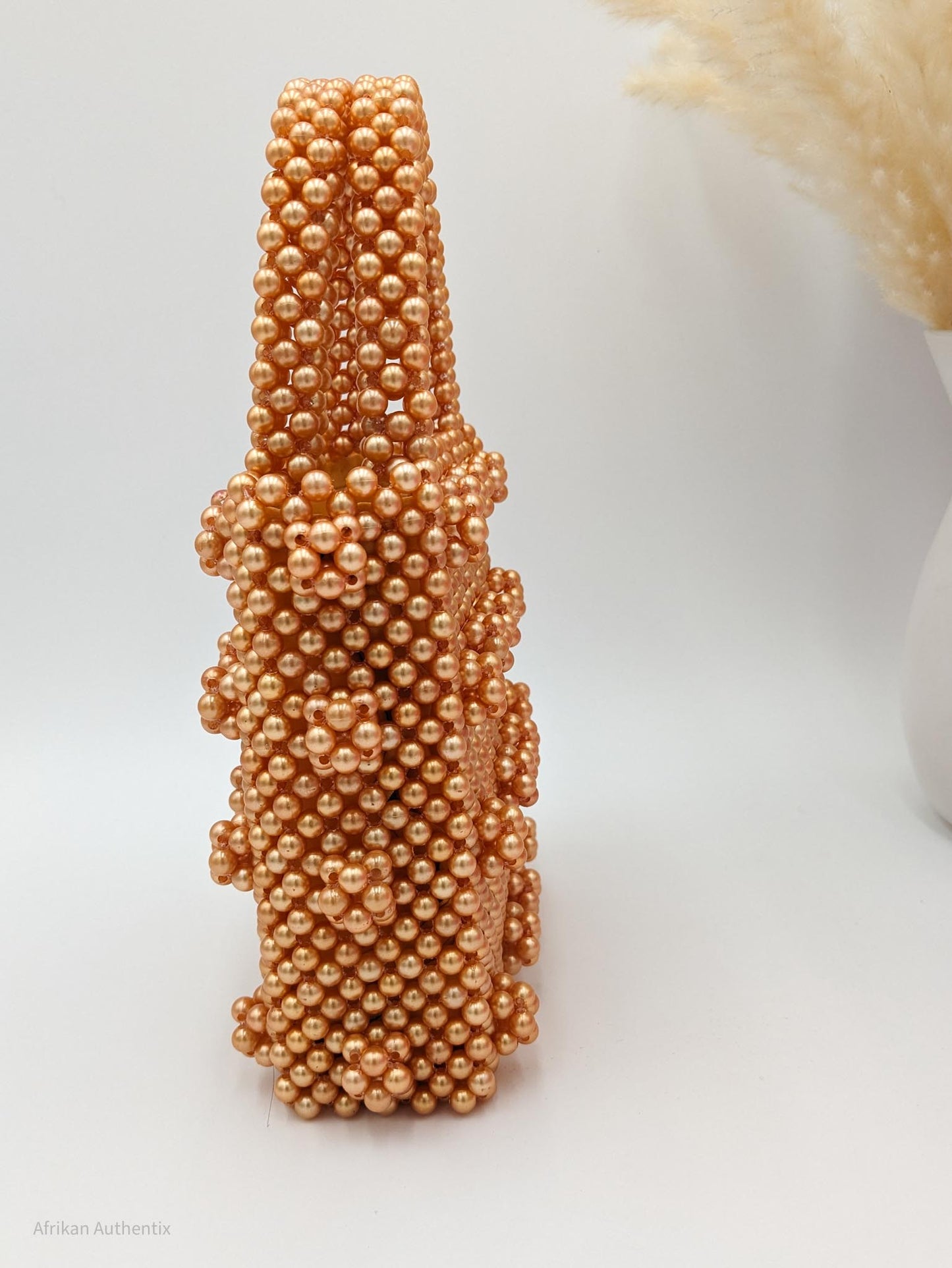 Gold Beaded Bag | Tima