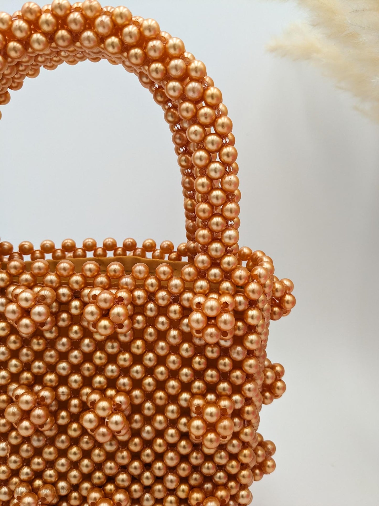 Gold Beaded Bag | Tima