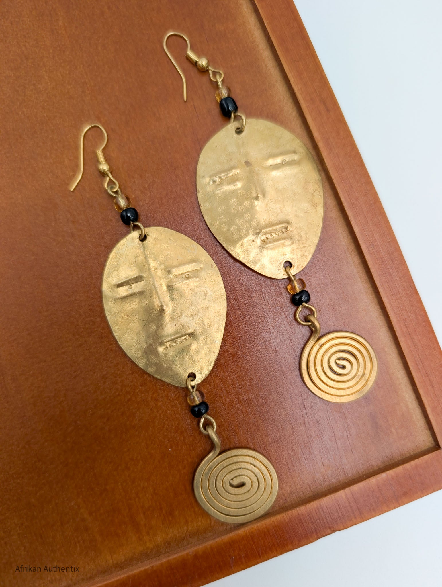 African Mask Earrings