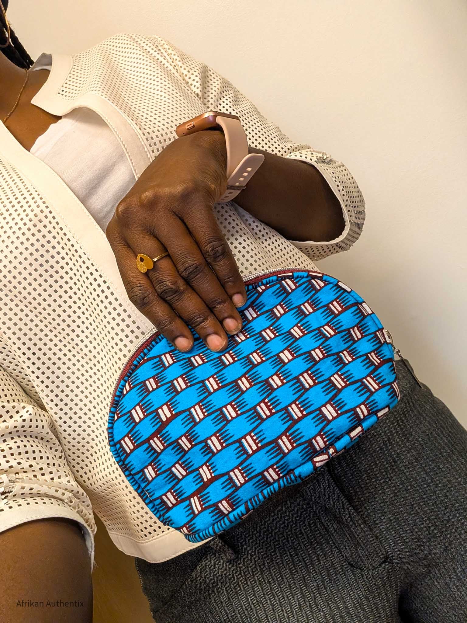 African print Zippered pouch