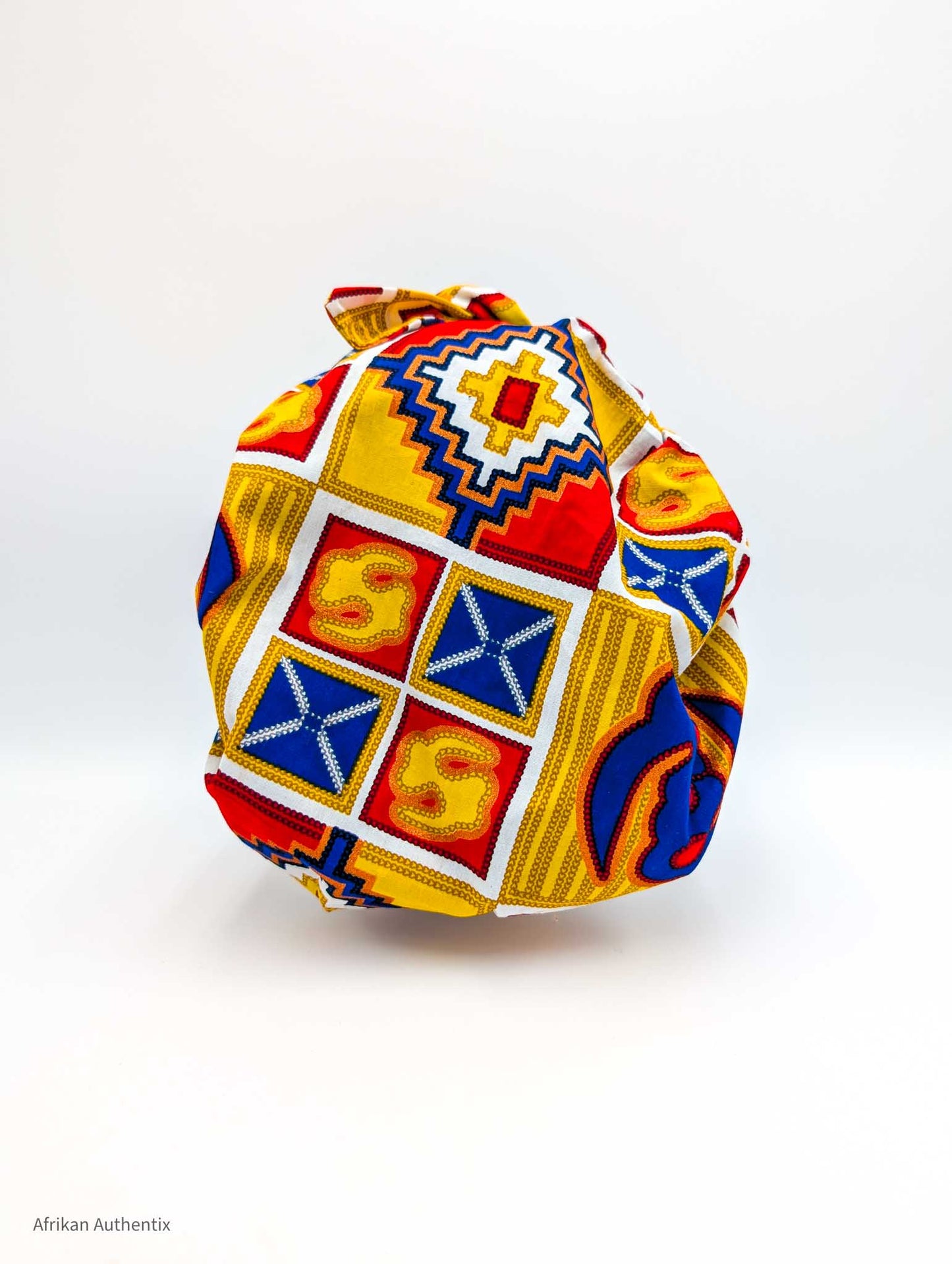 African Print Bonnet