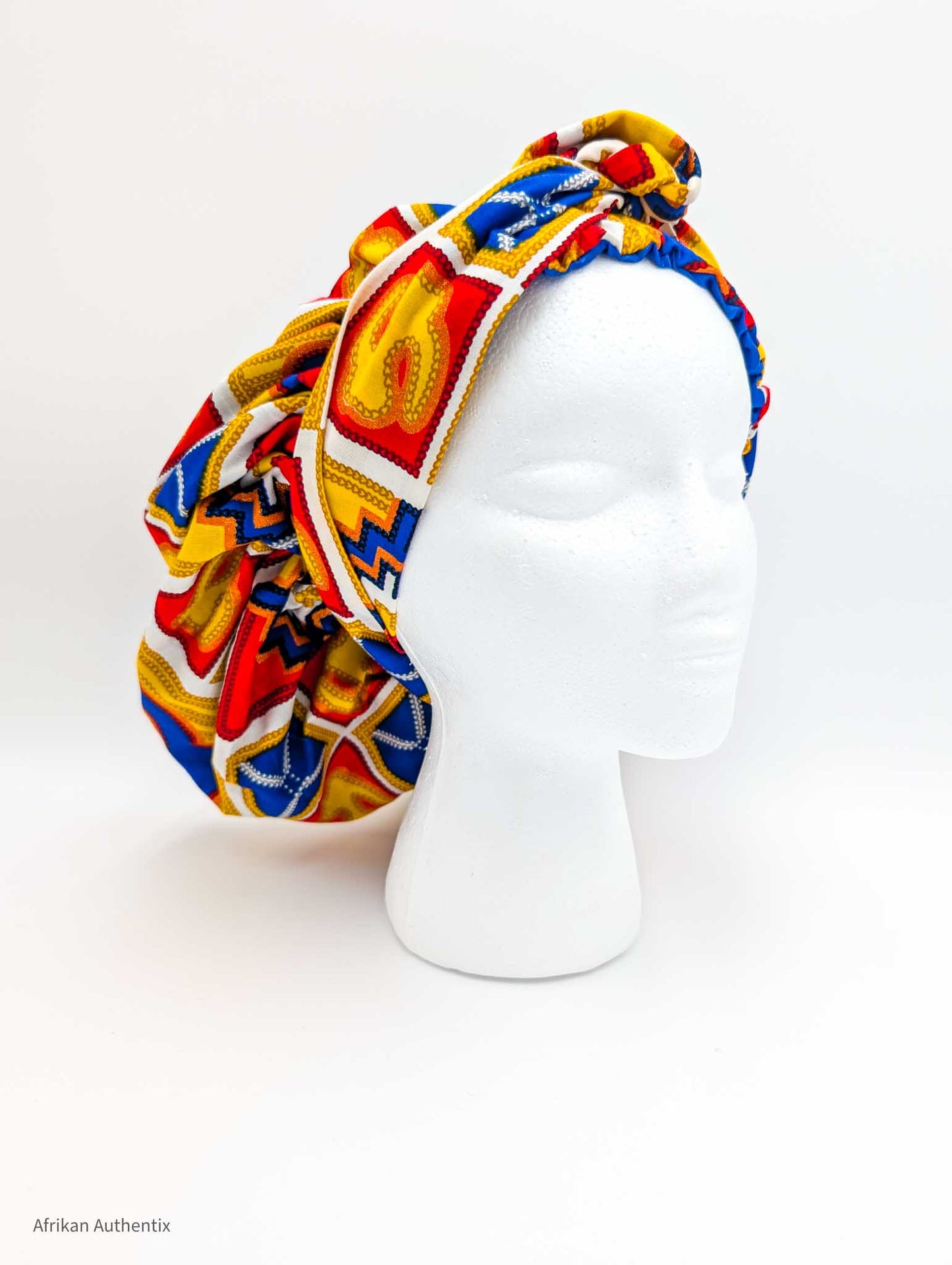 African Print Bonnet
