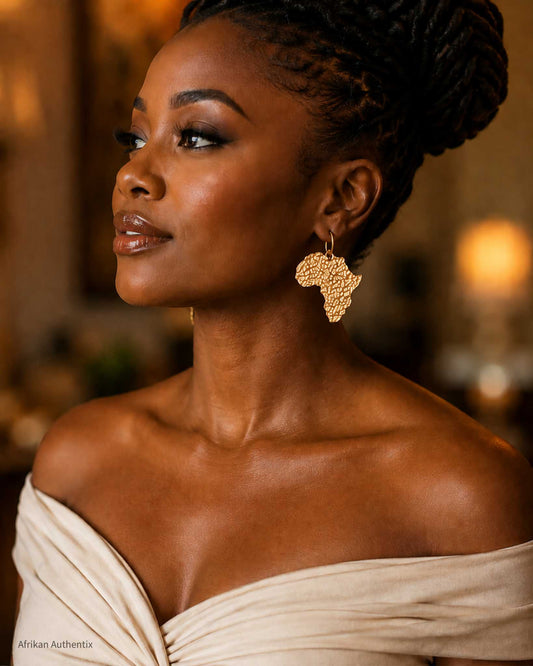 Africa Map Earrings