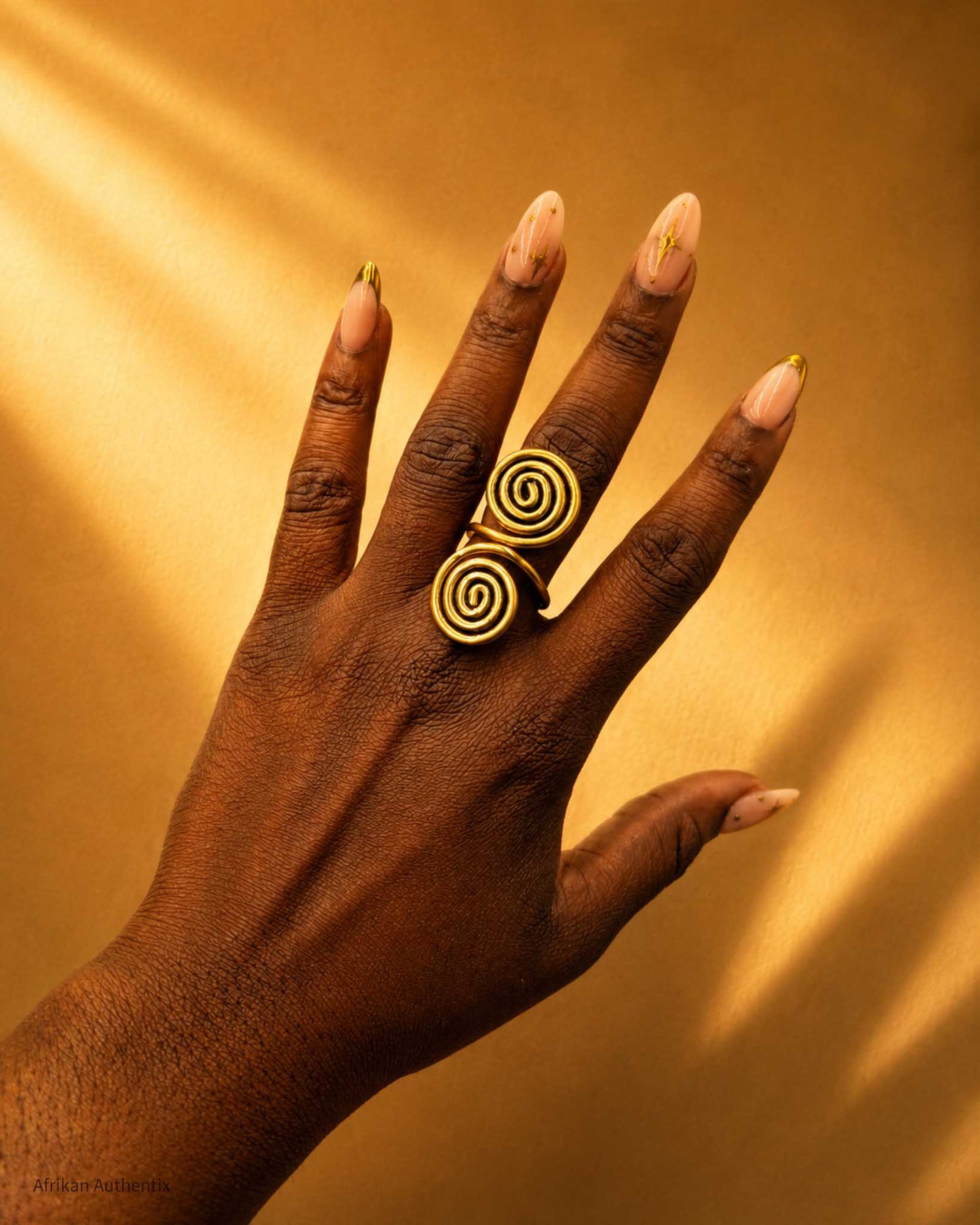 Gold Spiral ring