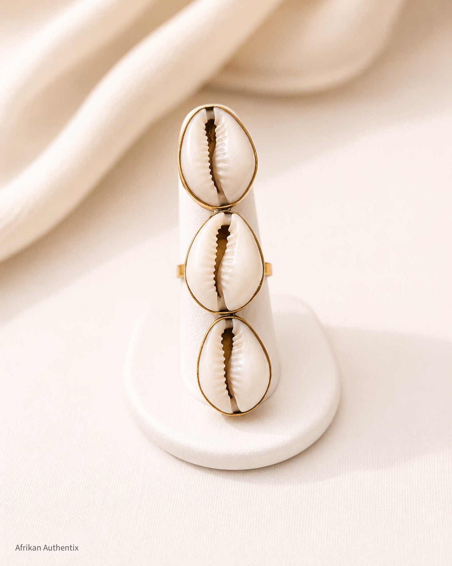 Cowrie Shell ring