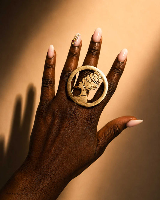 African woman ring