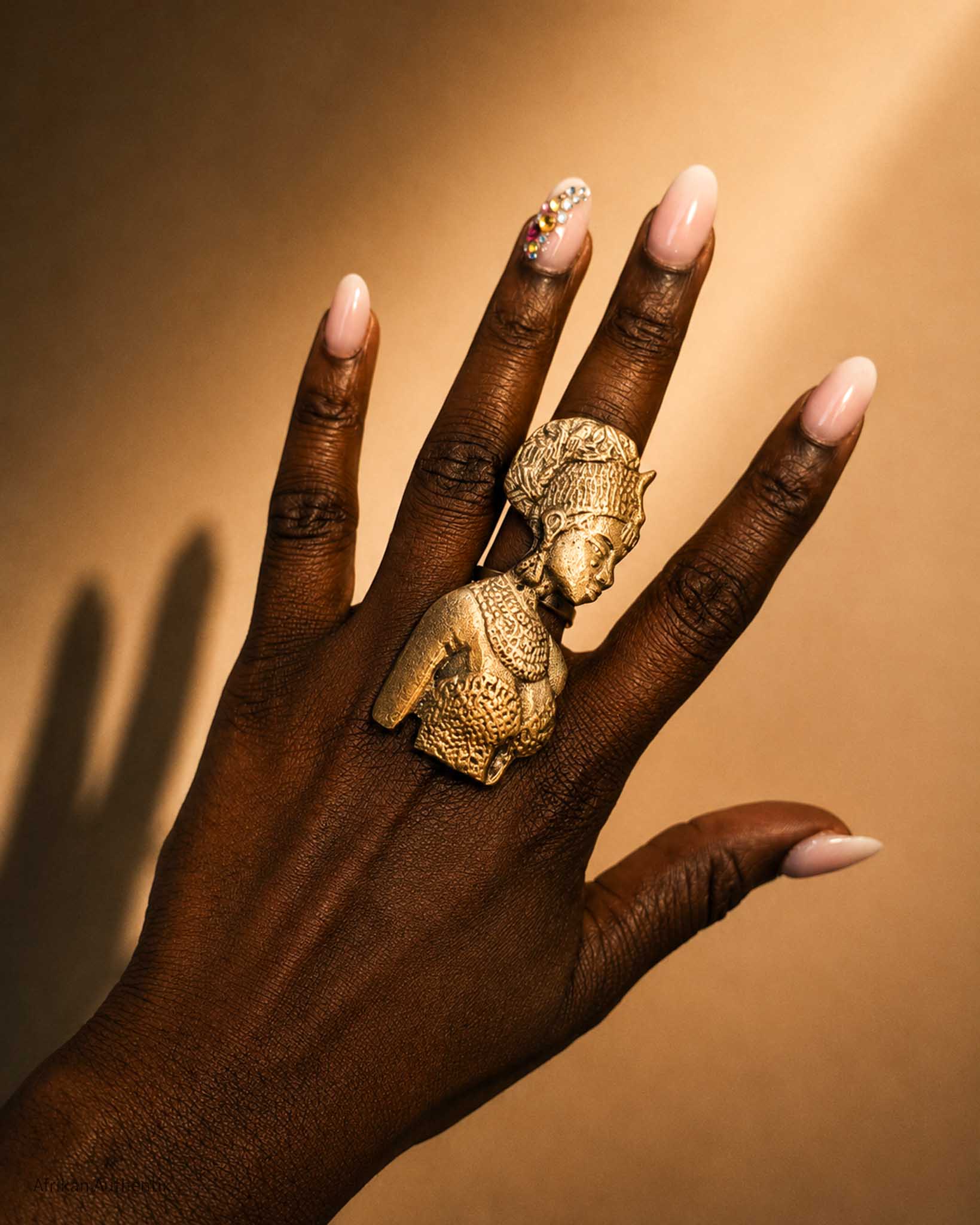 African Woman ring