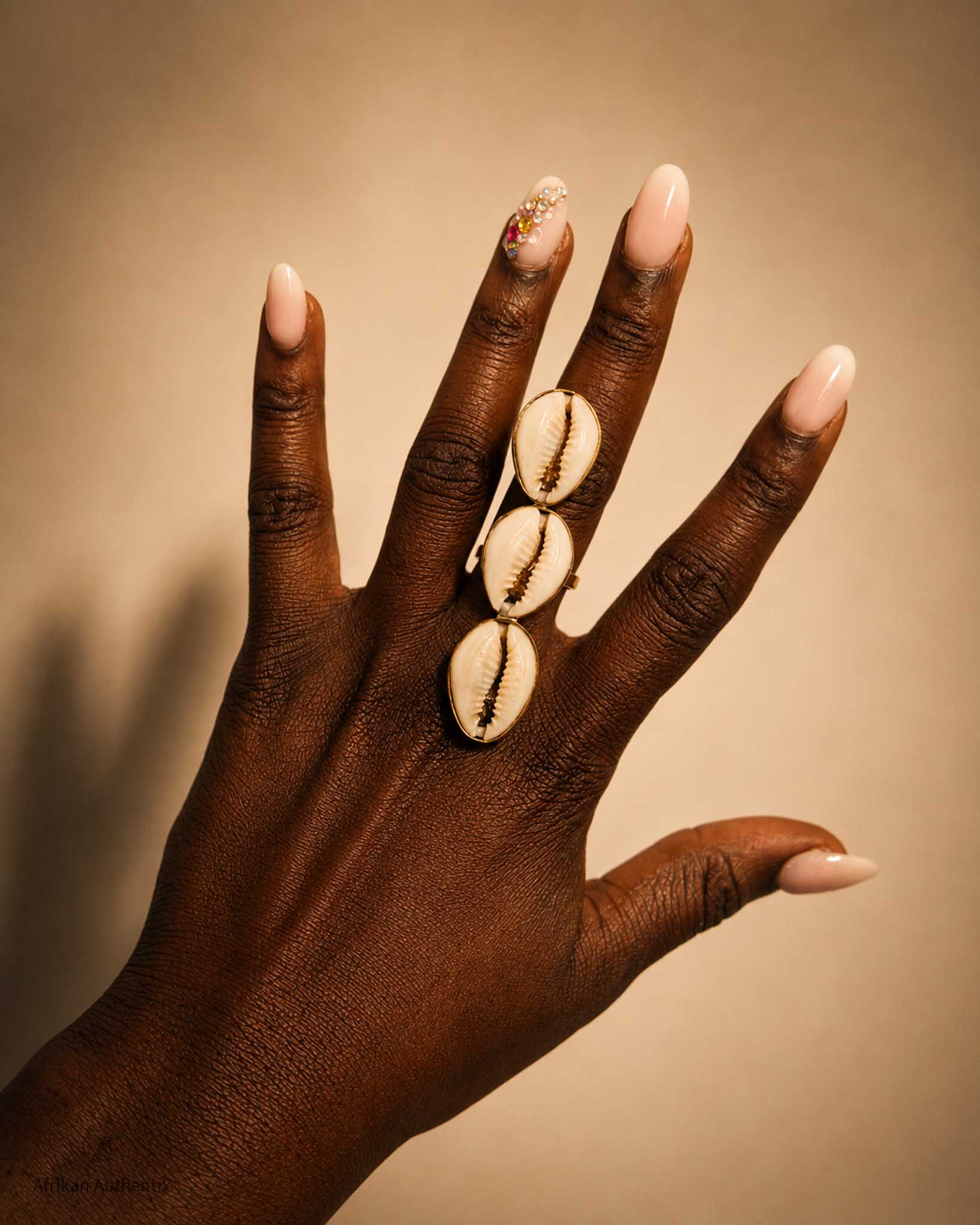 Cowrie shell ring
