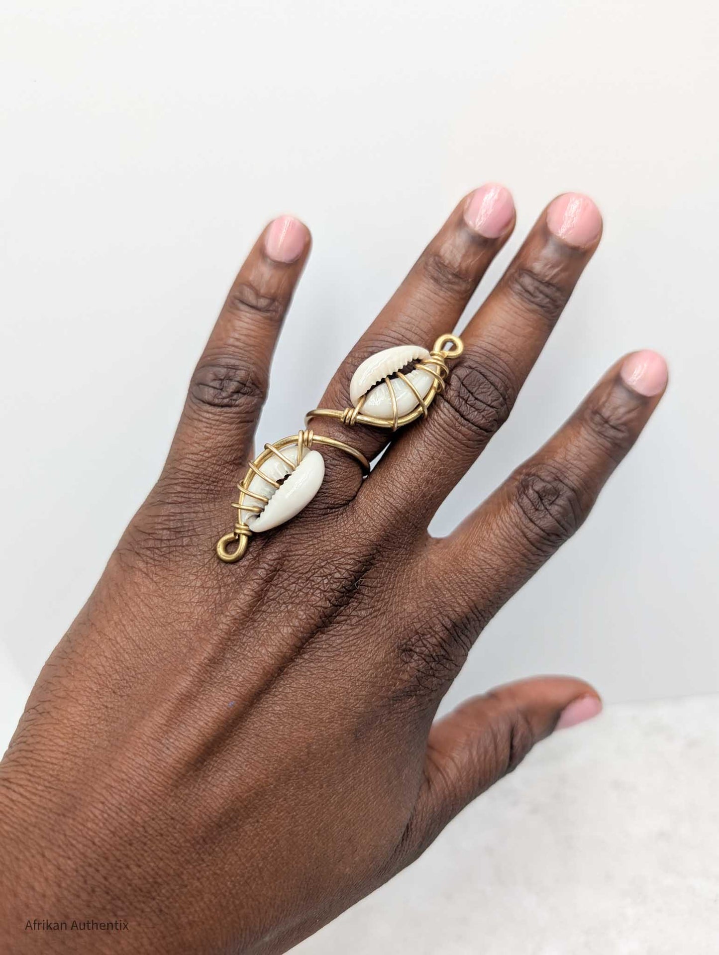 Cowrie shell Brass_Statement_Rings 59