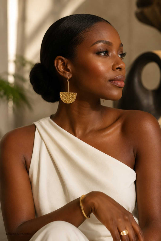Geometric Brass Earrings