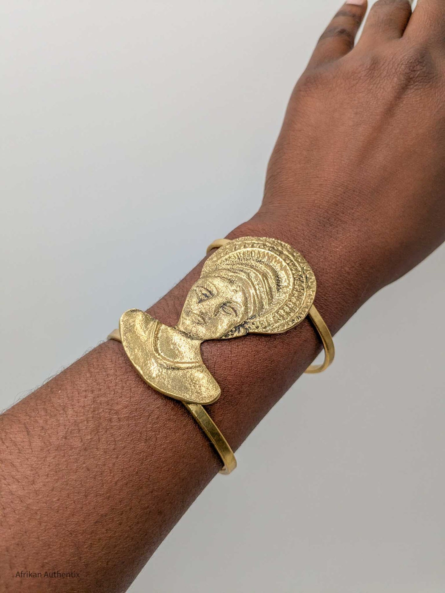 Gold cuff bracelet for women