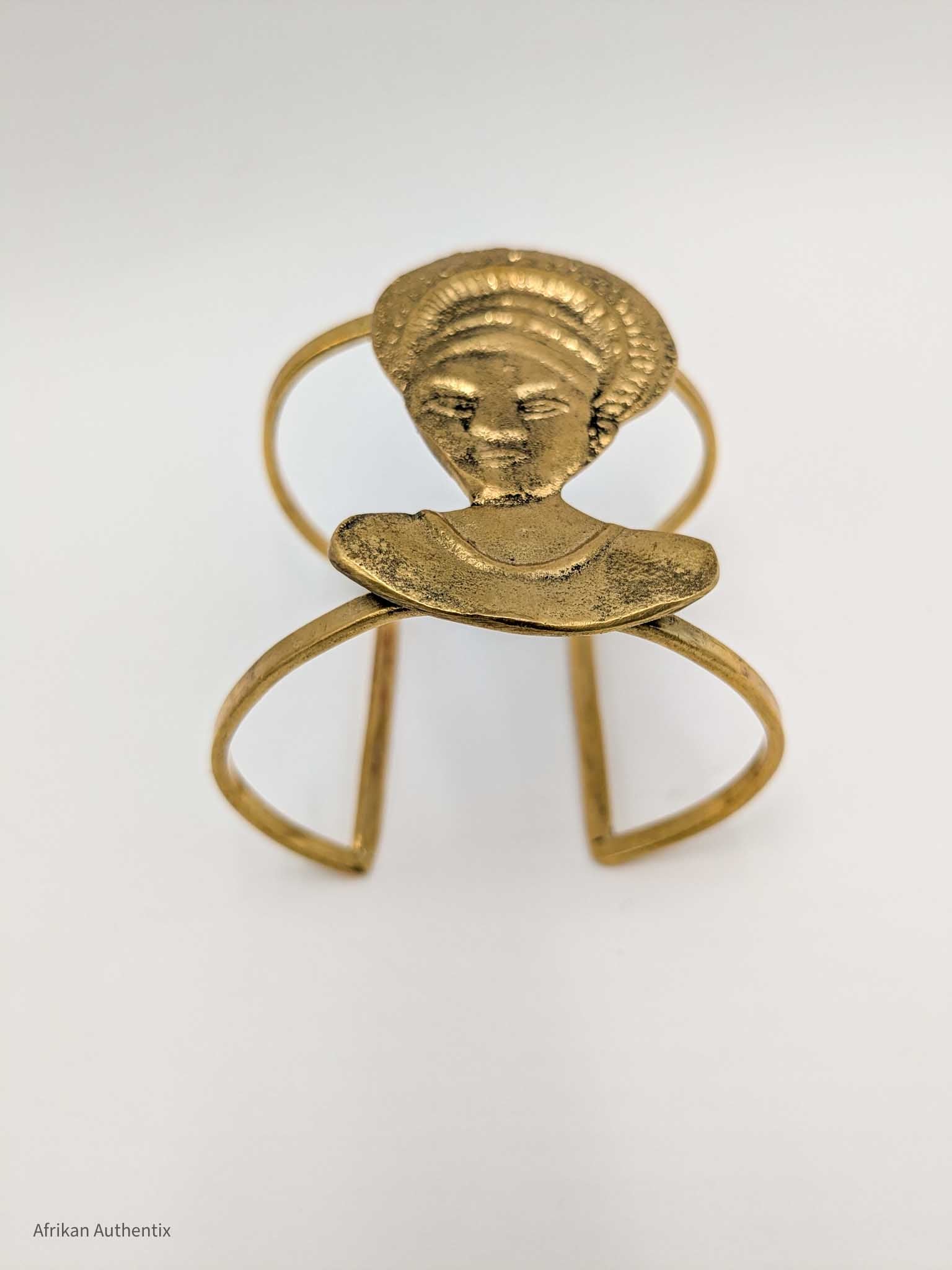 Gold cuff bracelet for women