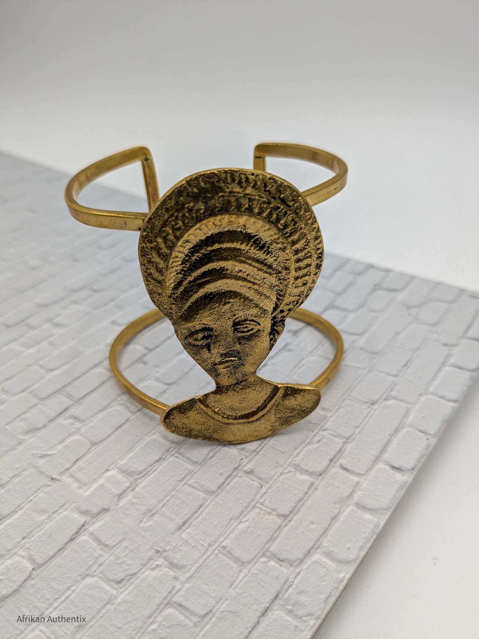 Gold cuff bracelet for women