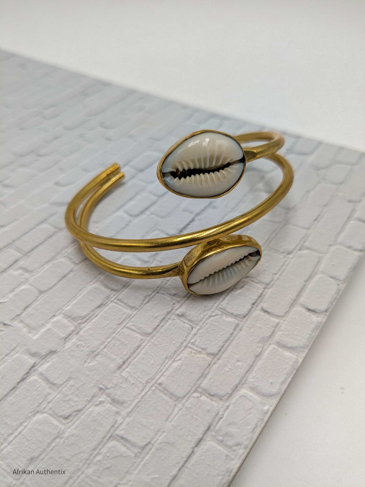 Cowrie shell Cuff Bracelet