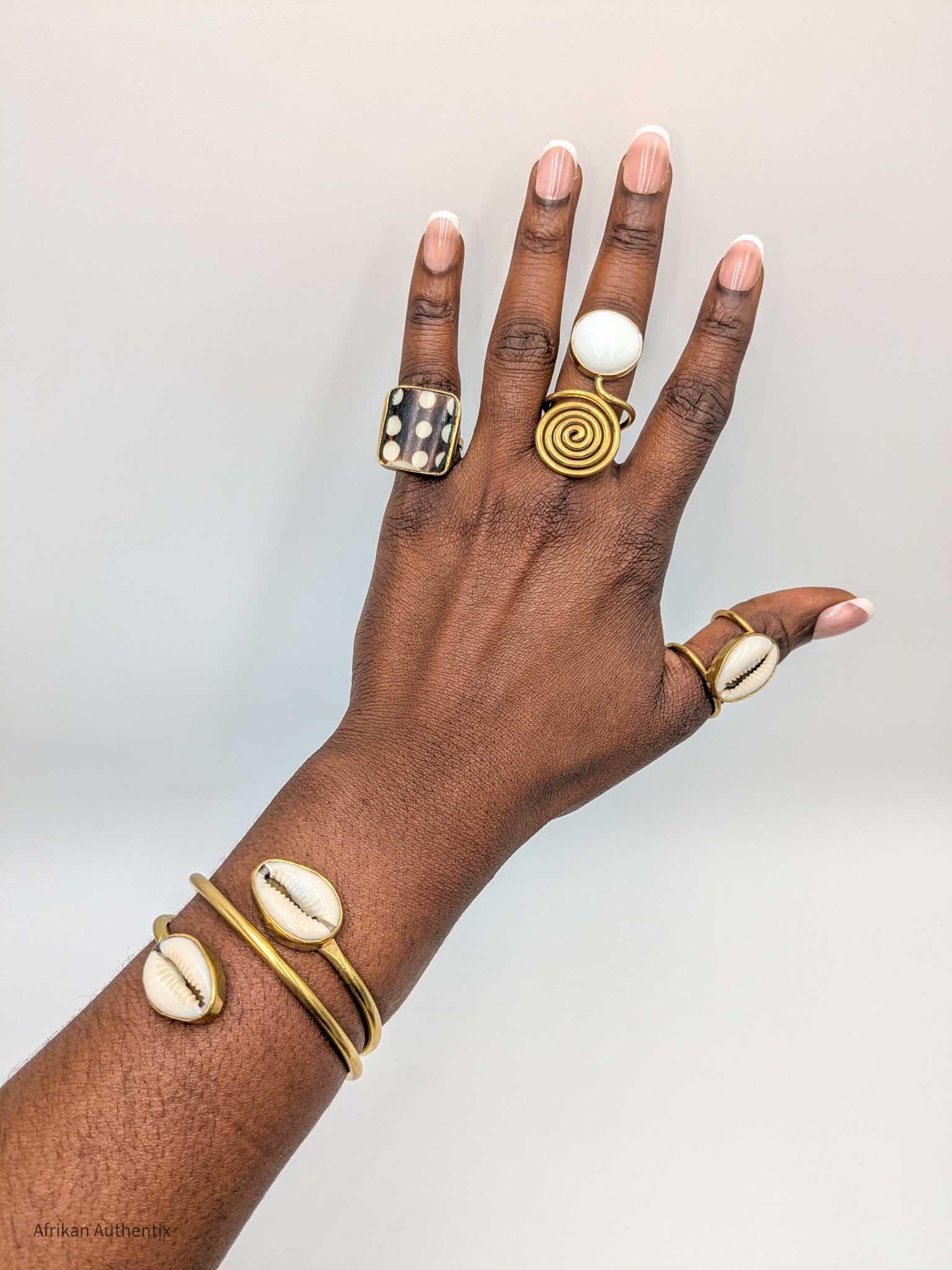 Cowrie shell Cuff Bracelet