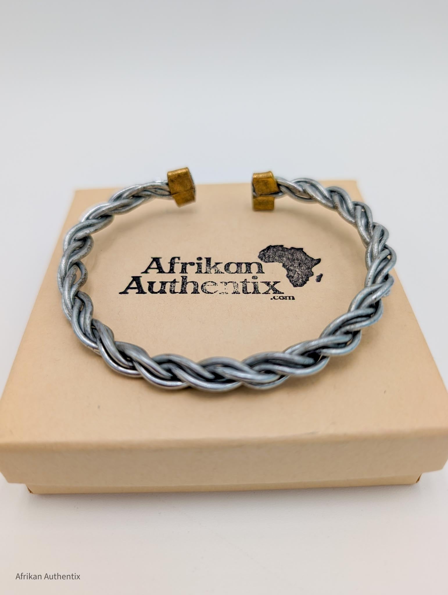 Aluminium Men's Twisted Bracelet - african men bracelet