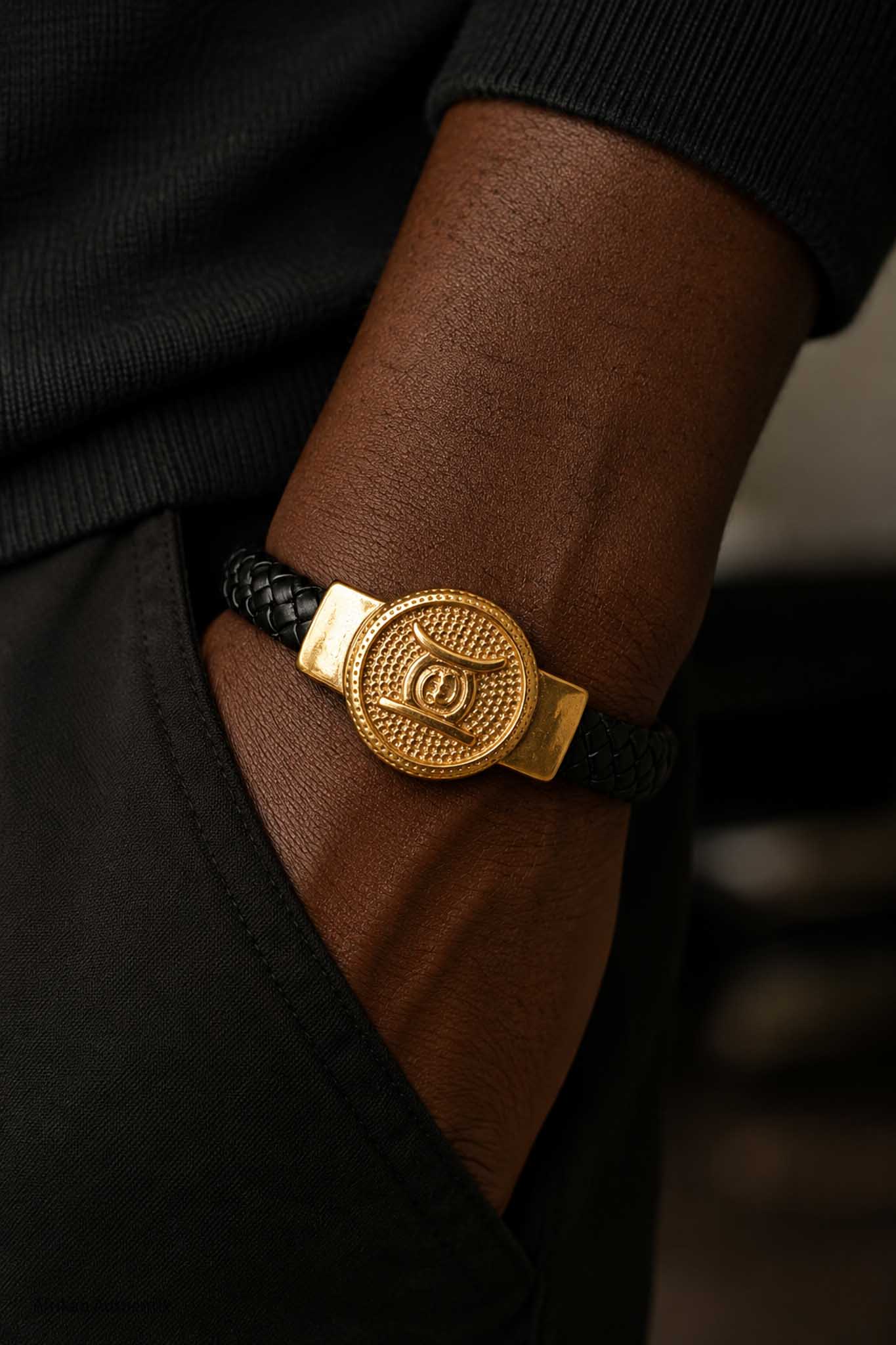 Ohene Adwa Leadership Leather Bracelet