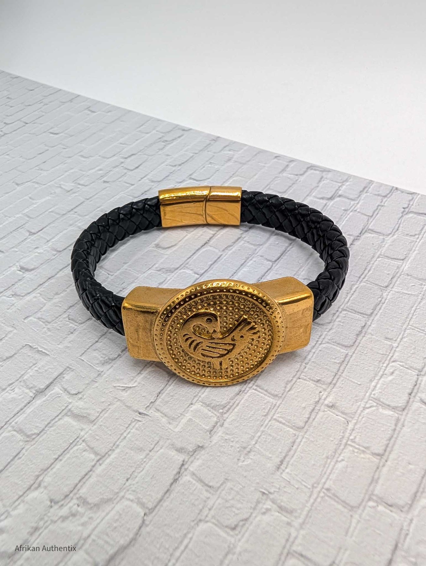 Sankofa Legacy Leather Bracelet