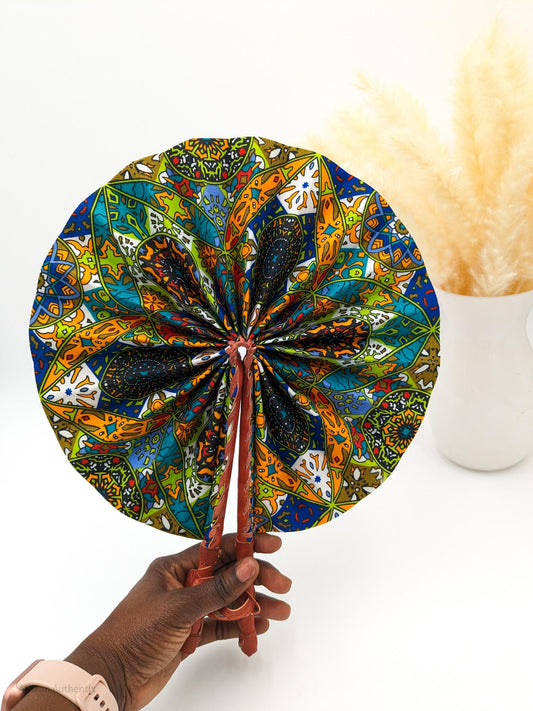 Amara African Folding Hand Fan