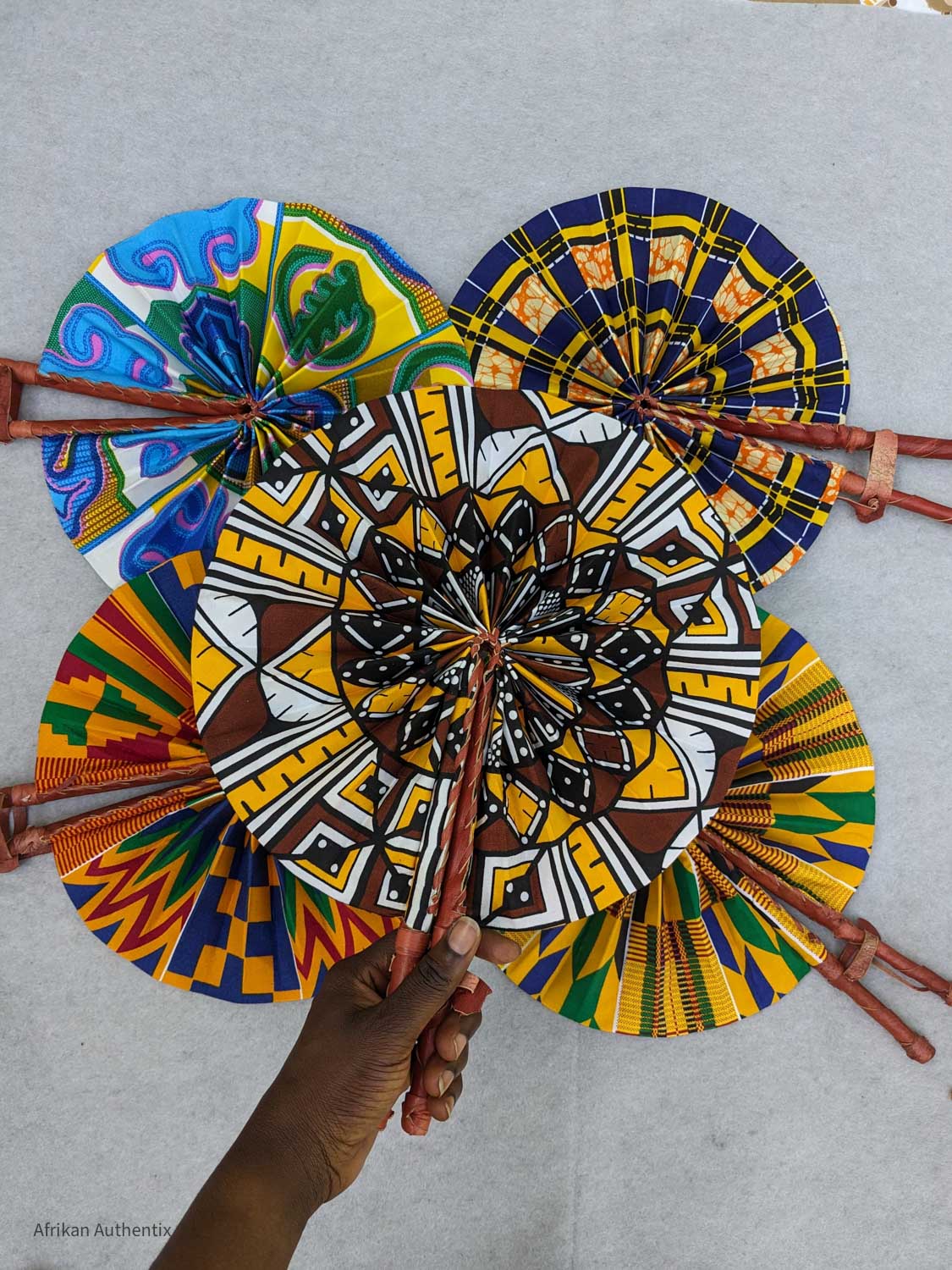 Inna African Folding Hand Fan