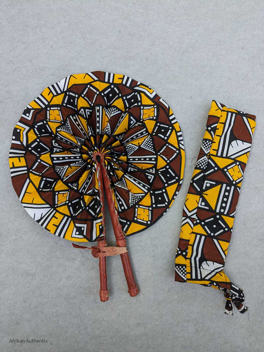Amara African Folding Hand Fan