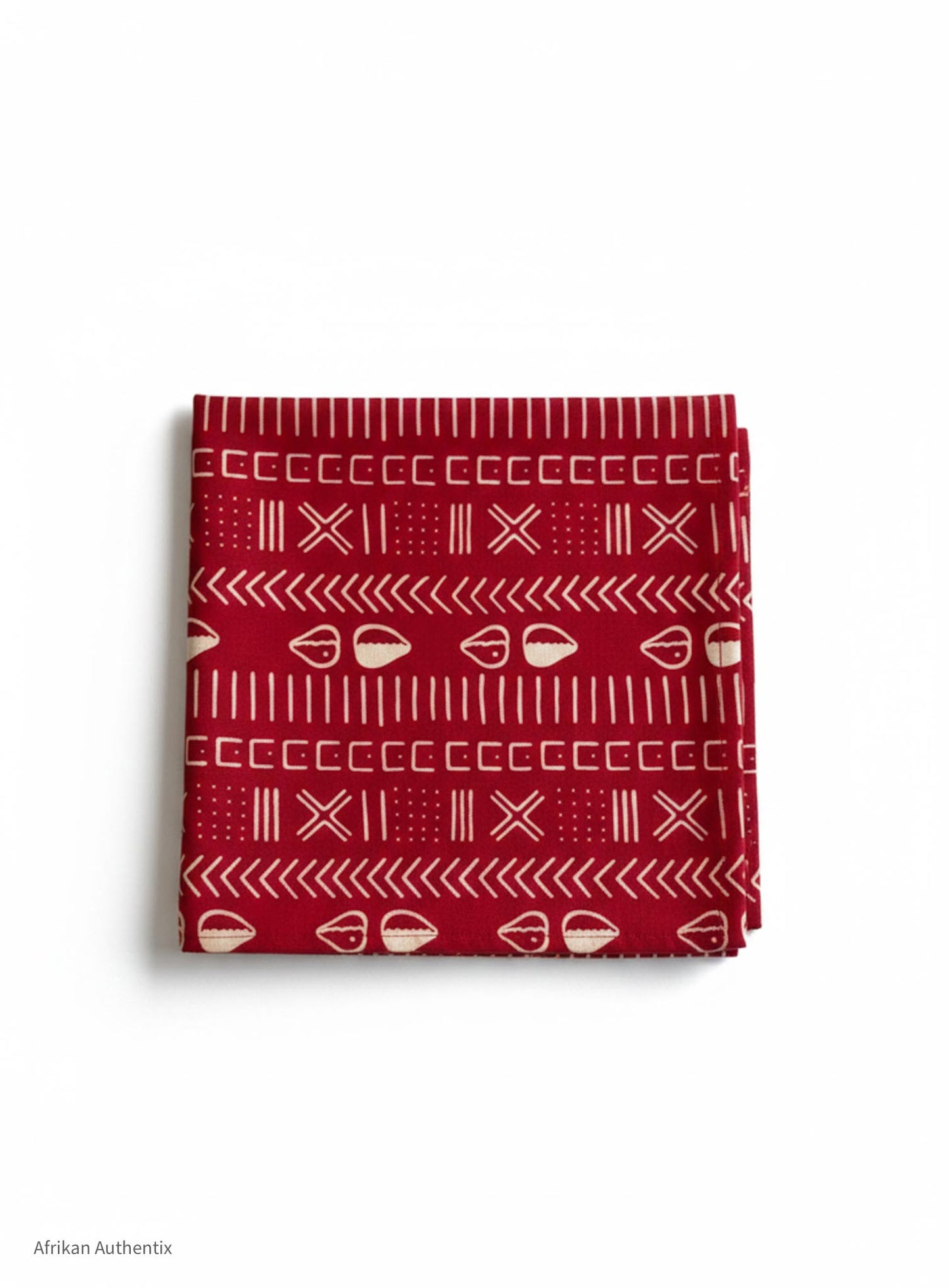 red african print cloth napkin