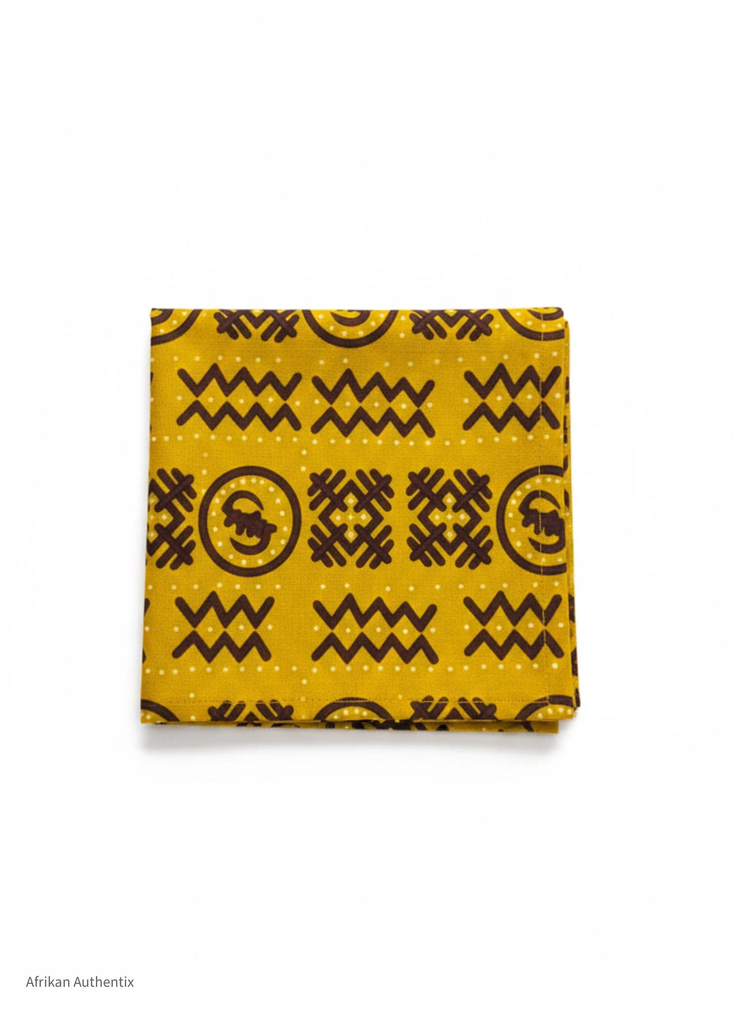 Mustard Yellow african print cloth napkin