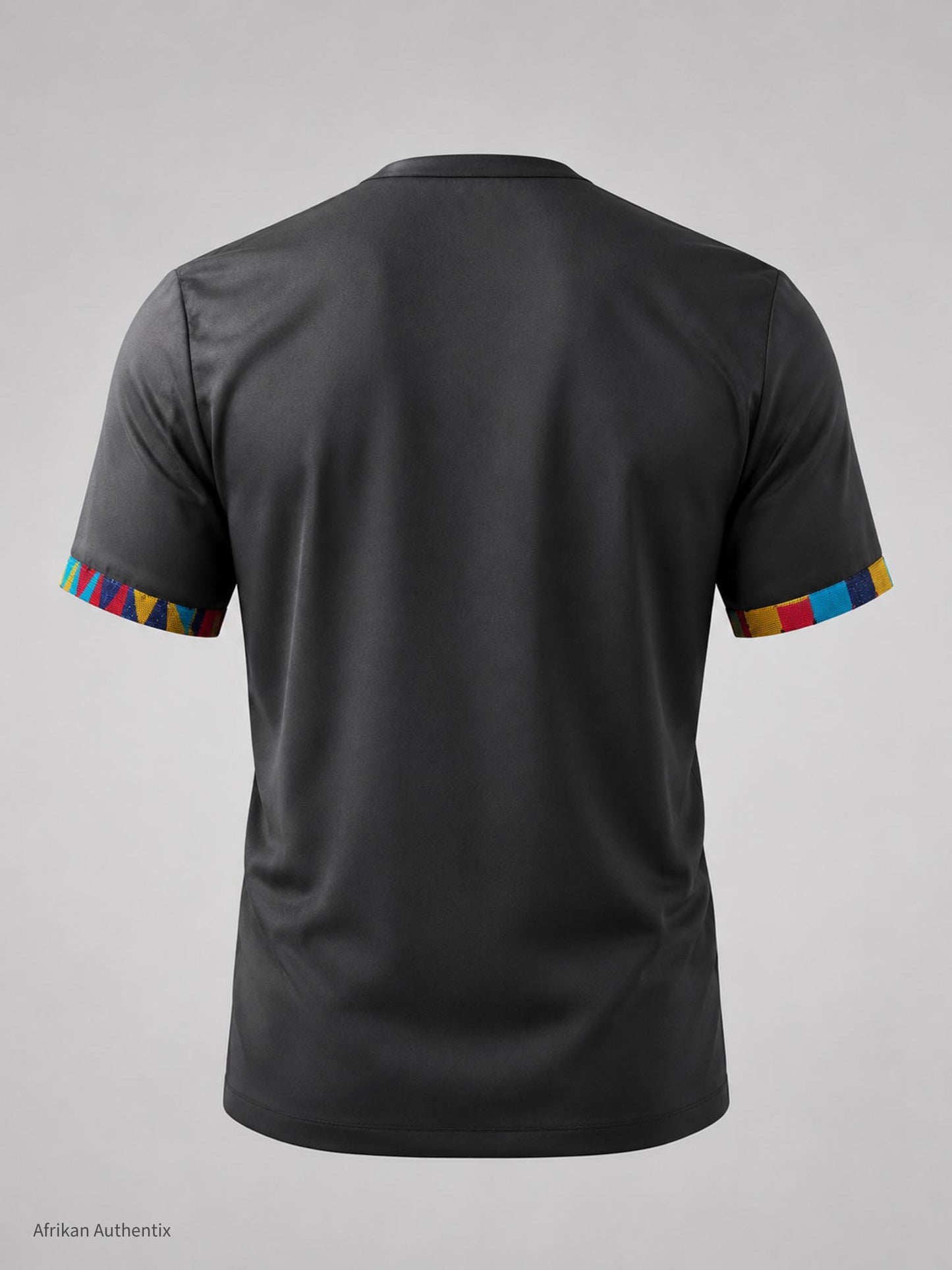 Modern African men's shirt with invisible shoulder zipper