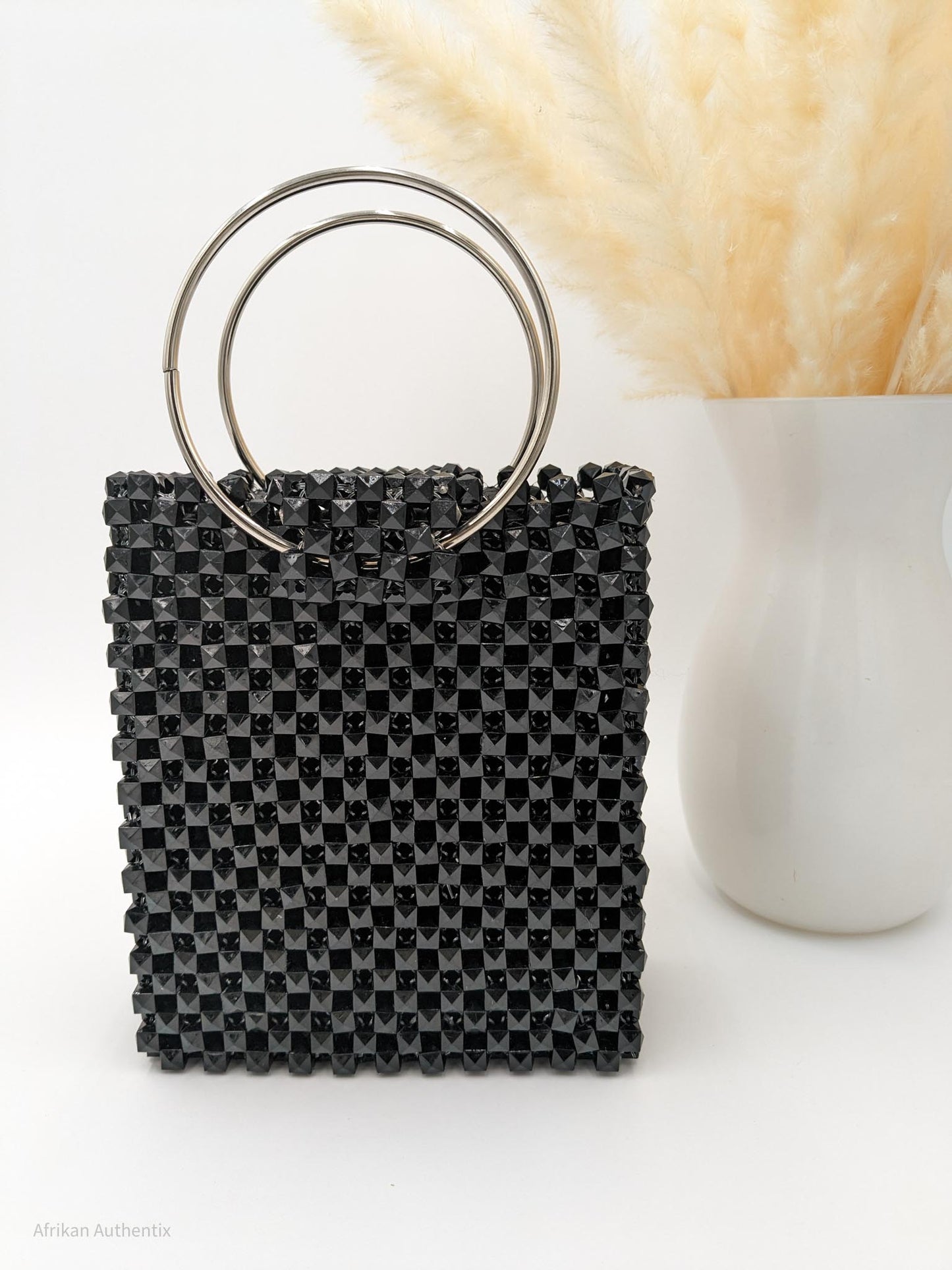 Black Beaded Bag | Ashanti