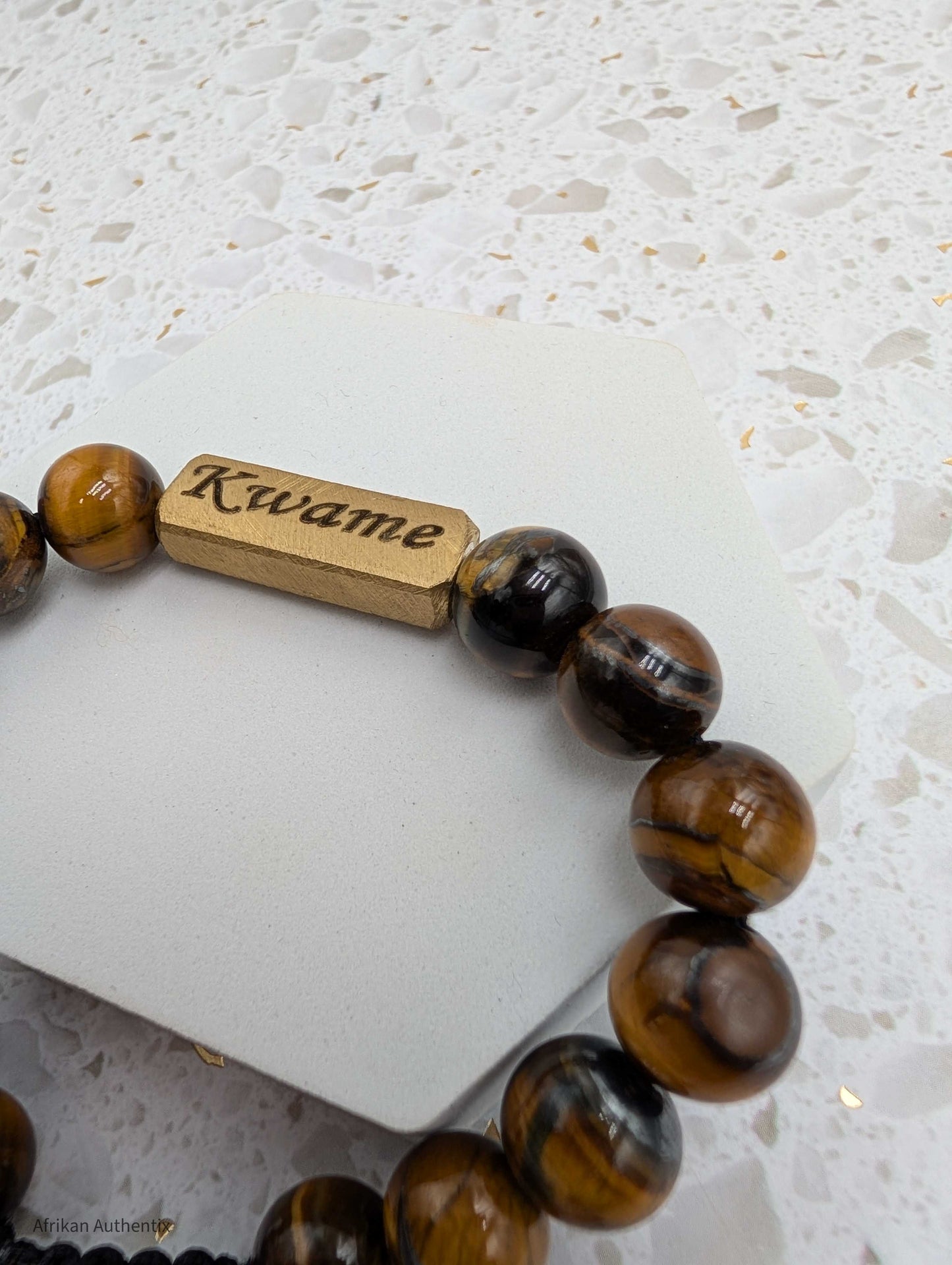 Kwame bracelet - Male Saturday Born Tiger Eye birthday bracelet