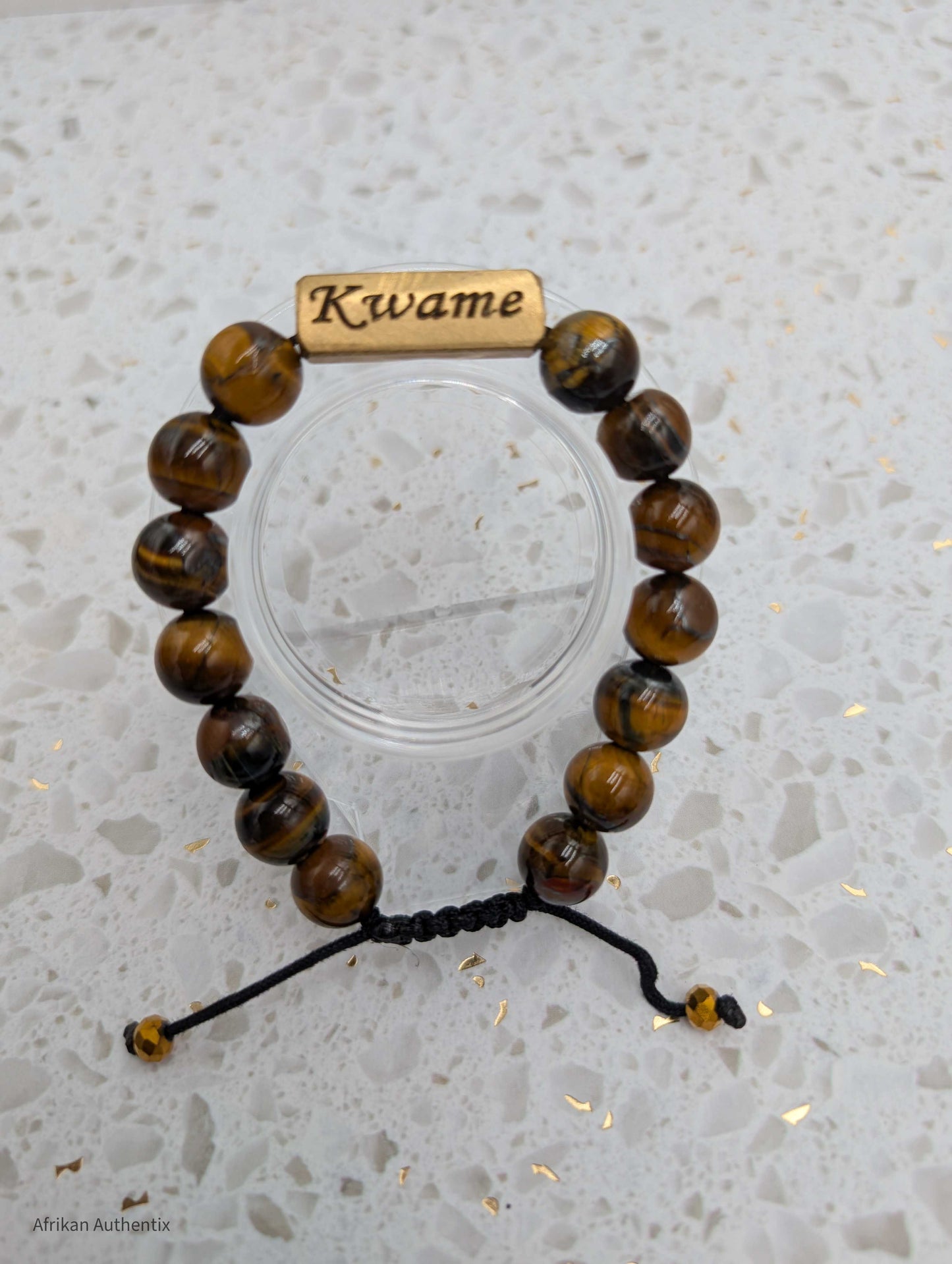 Kwame bracelet - Male Saturday Born Tiger Eye birthday bracelet