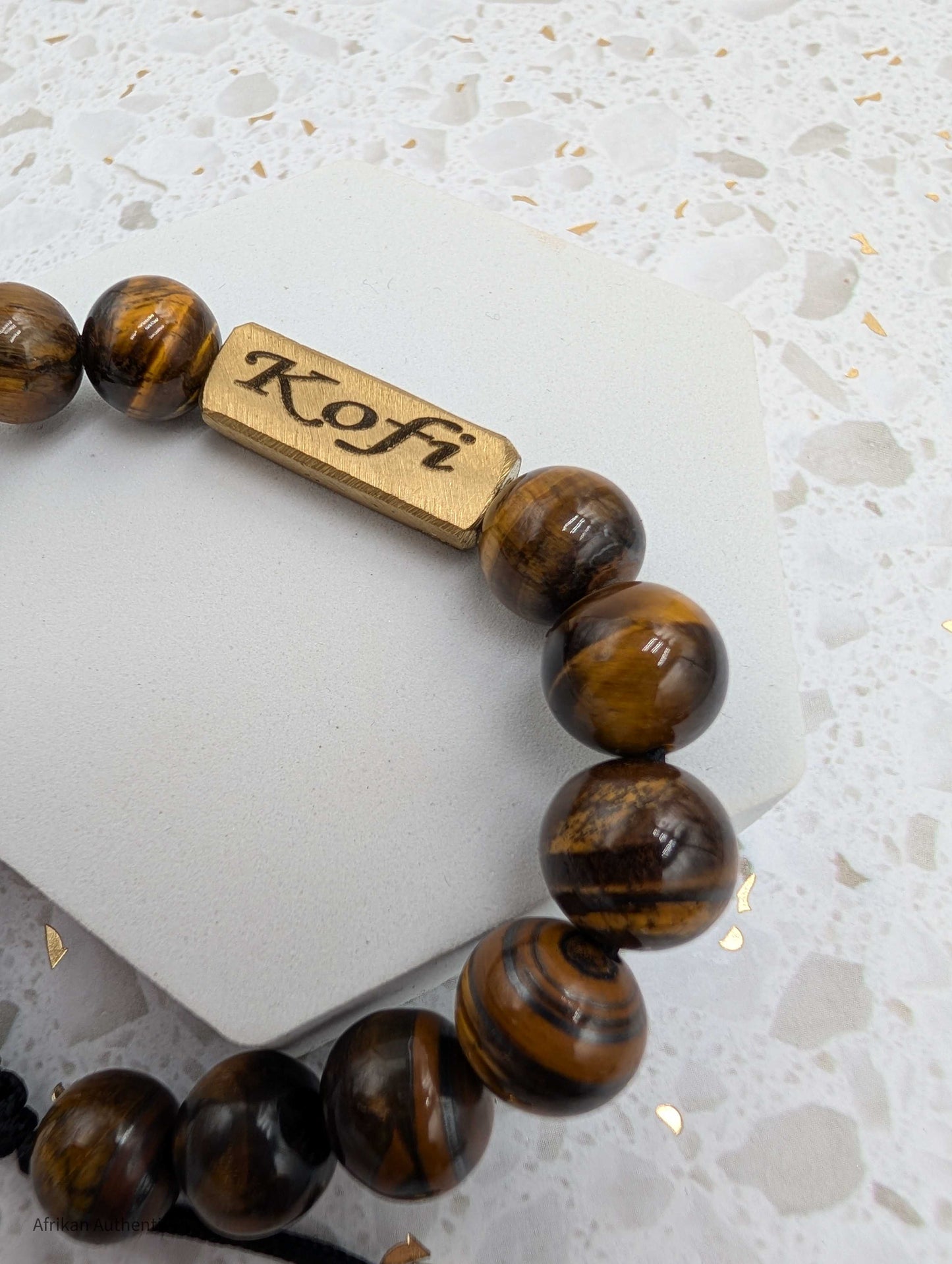 Kofi bracelet -  Male Friday Born Tiger Eye birthday bracelet