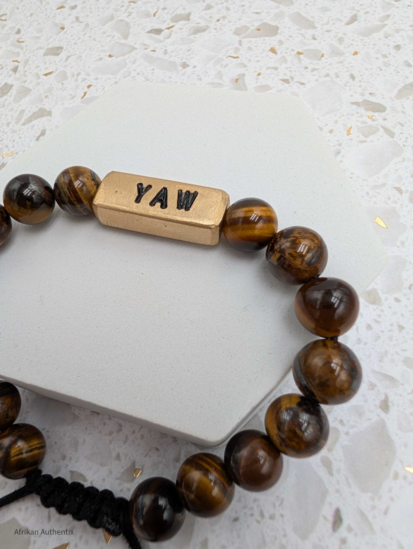 Yaw bracelet -  Male Thursday Born Tiger Eye birthday bracelet