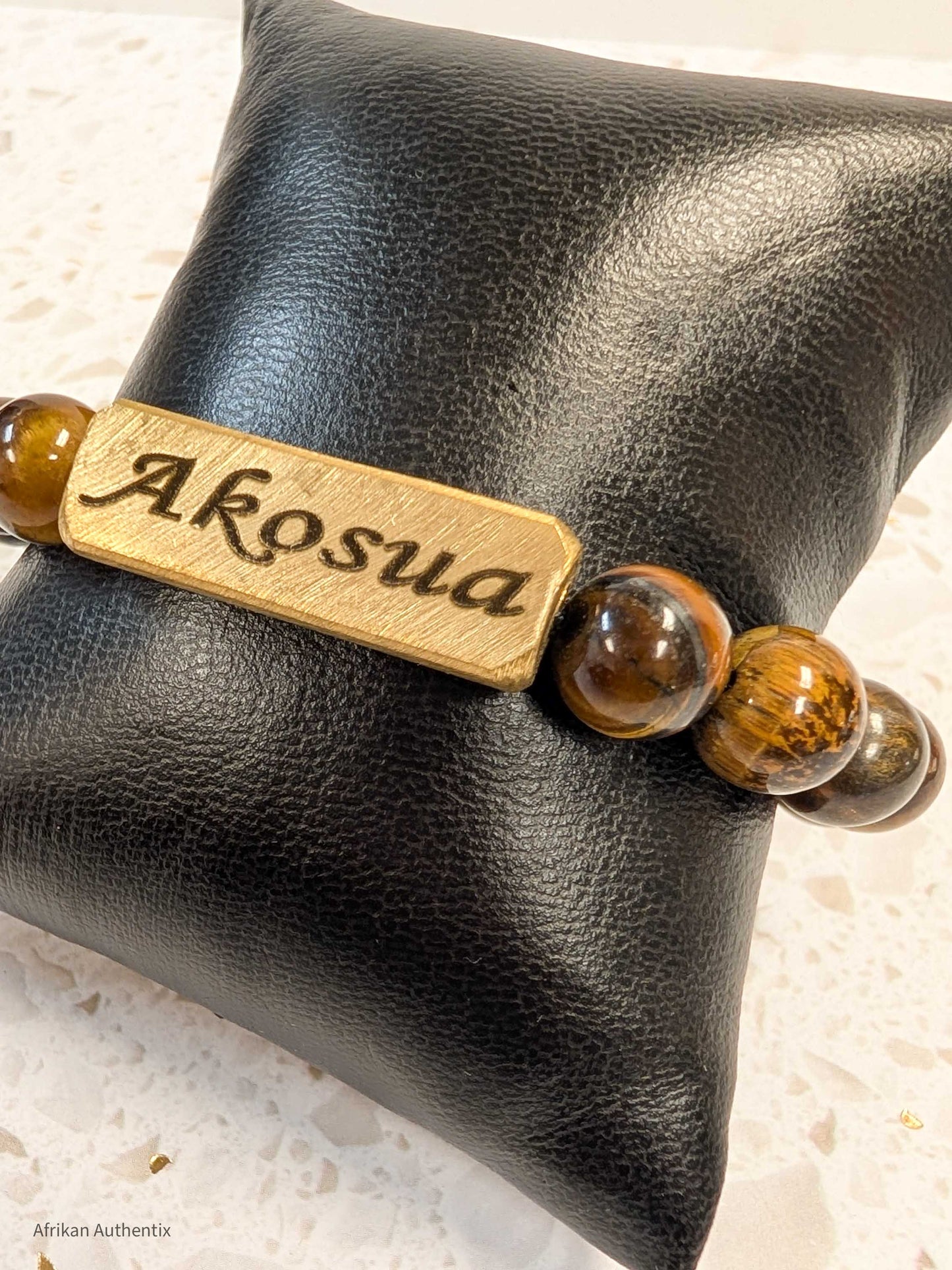 Akosua bracelet - Sunday Born Tiger Eye birthday bracelet