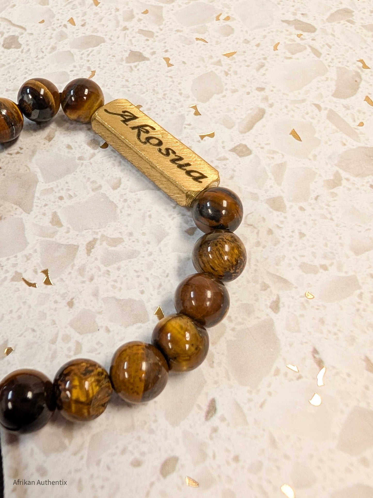 Akosua bracelet - Sunday Born Tiger Eye birthday bracelet