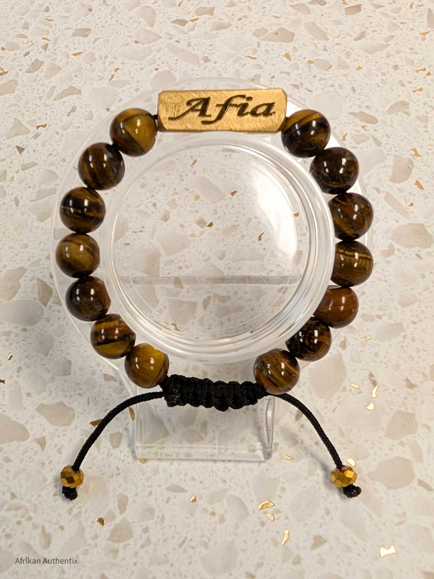 Afia bracelet -  Friday Born Tiger Eye birthday bracelet