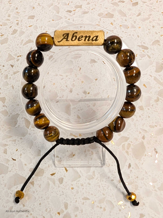 Abena bracelet -  Female Tuesday Born Tiger Eye birthday bracelet